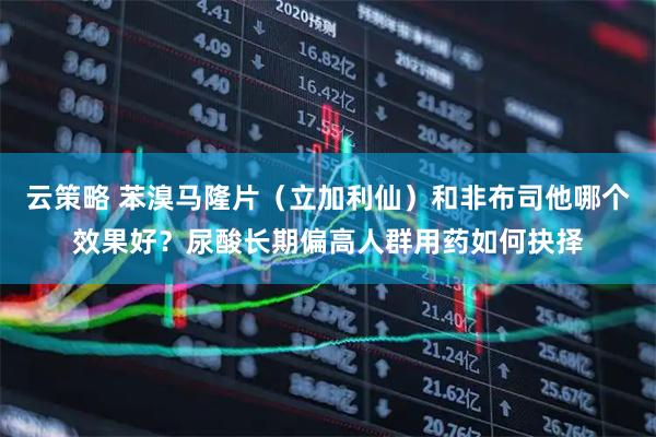 云策略 苯溴马隆片（立加利仙）和非布司他哪个效果好？尿酸长期偏高人群用药如何抉择