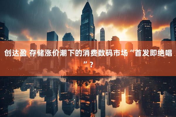 创达盈 存储涨价潮下的消费数码市场“首发即绝唱”？